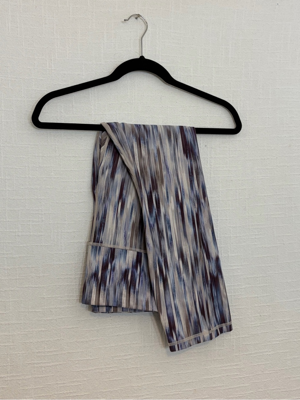 Athleta Petite P Striped Pull-On Stretch Leggings Yoga Gym Knit Polyester size S